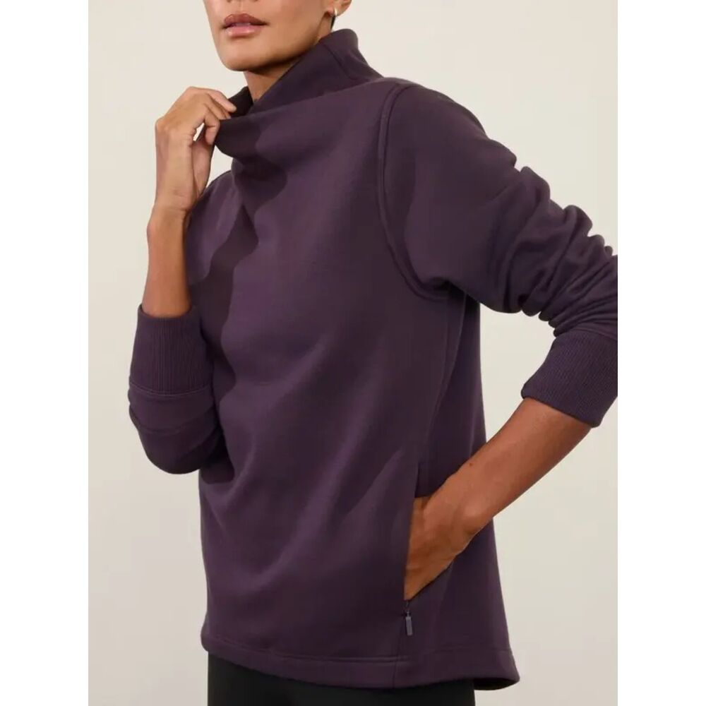 Athleta Cozy Karma Twist Neck Sweatshirt Size M